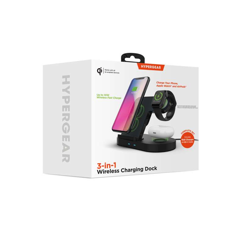 #HyperGear 3-i-1 trådløs ladestation