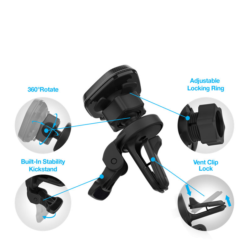 #Naztech MagBuddy Elite ventilation mobilholder