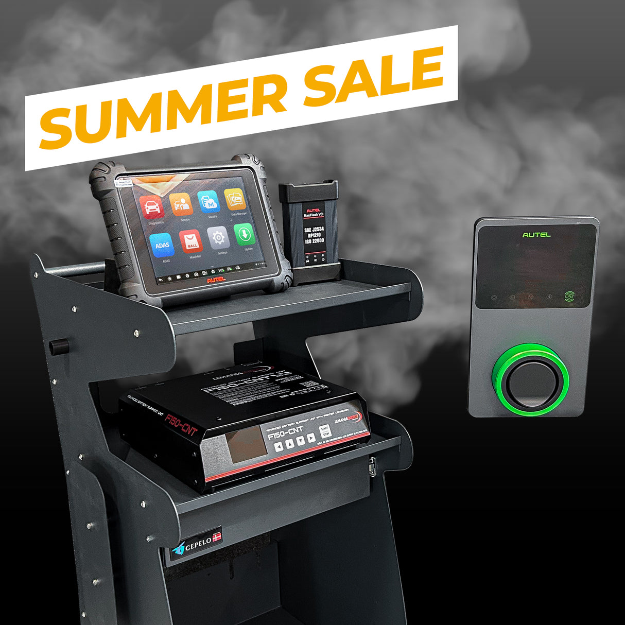 Kampagne - Autel 909 + 150A lader + Trolley + EV-lader