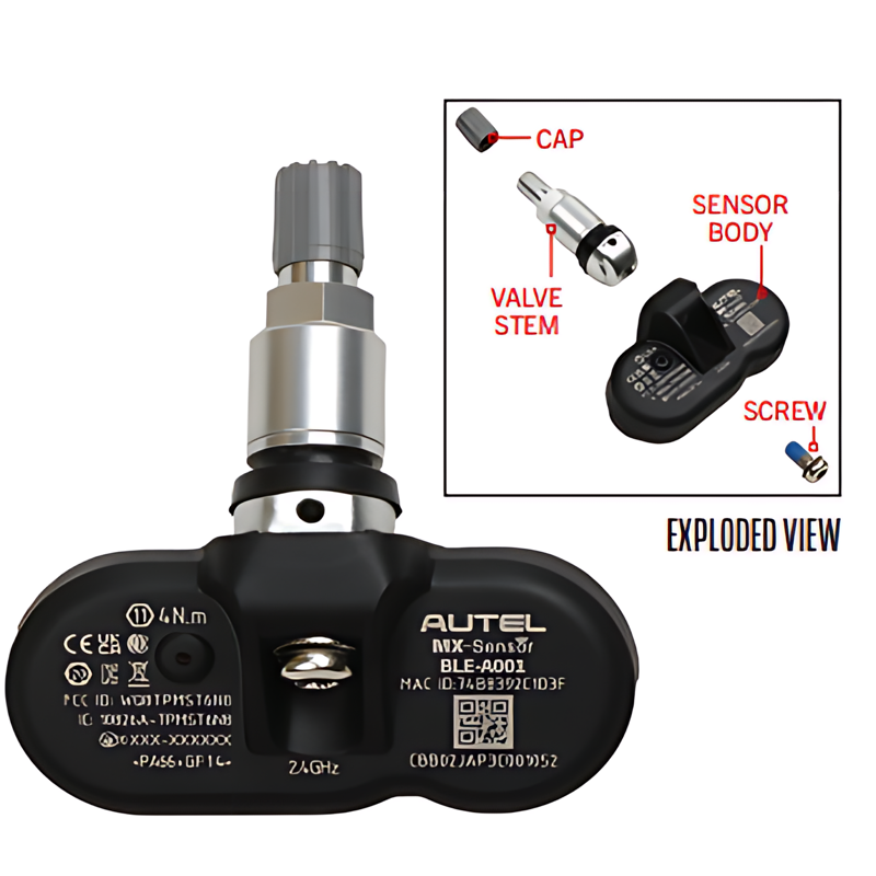 Autel BT sensor til Tesla - sølvmetal