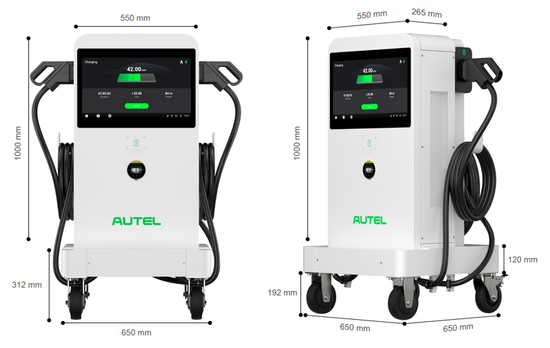 Autel DC-lader 47kW på hjul