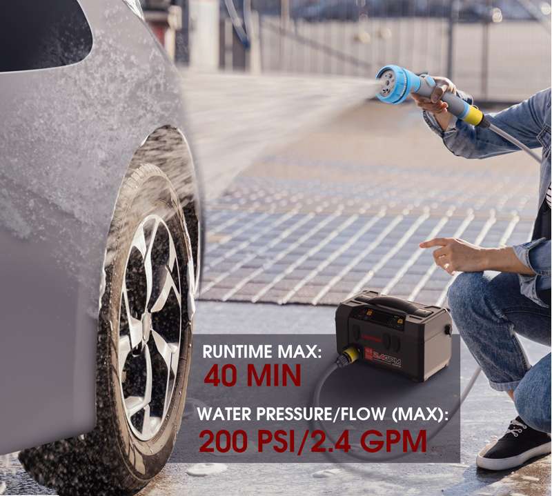 LOKITHOR 5-i-1 Booster/Vand & Luftpumpe 2500A 12V