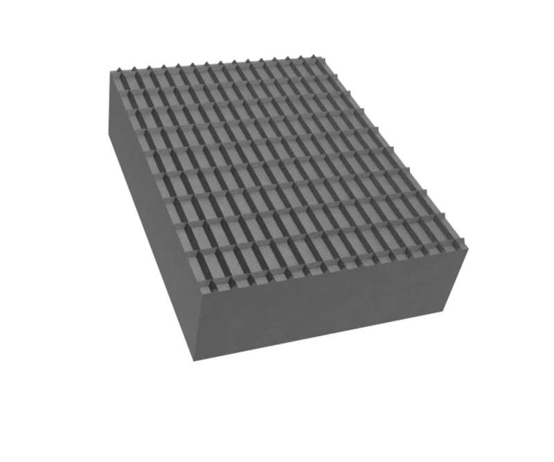 Cepelo gummiblok 16x12x4