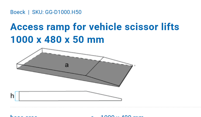 Cepelo Rampe gummi 100x48x5
