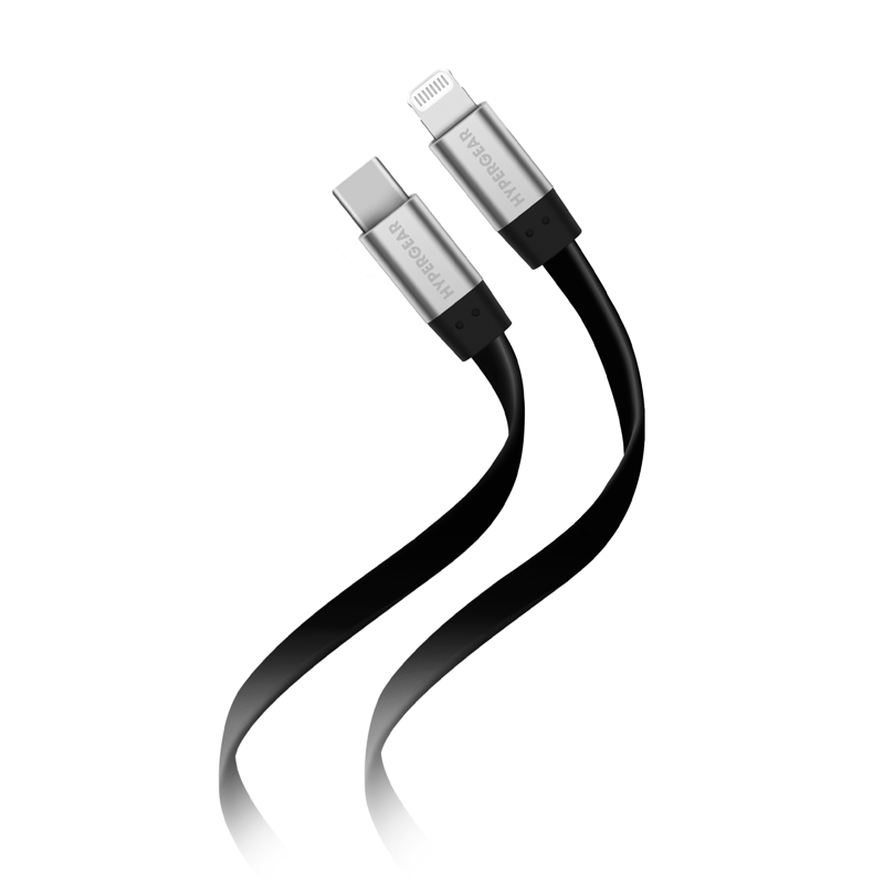 #Naztech Flexi USB-C to Lightning Flat Cable 6ft