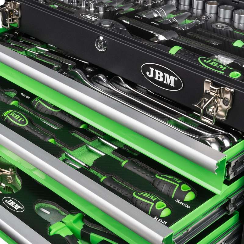 JBM Værktøjskasse m. 143 dele