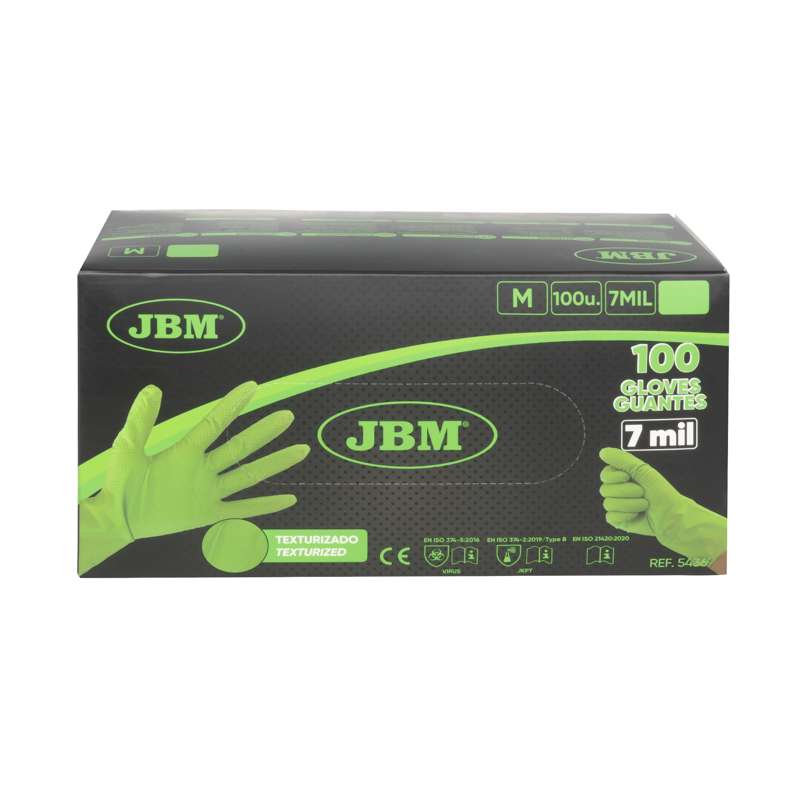 JBM Nitrilhandsker L 100 stk - grøn