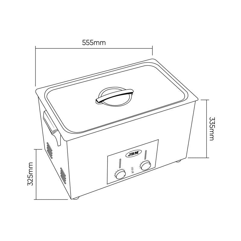 JBM Ultrasonisk rensekar 30L