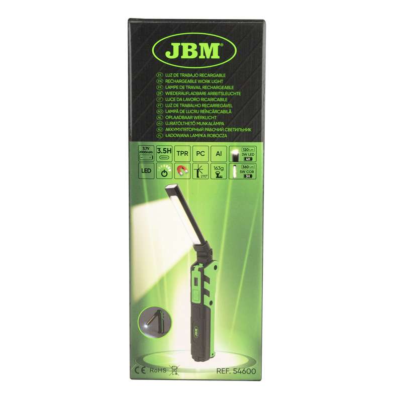 JBM Mini Magnetisk lygte 360LM