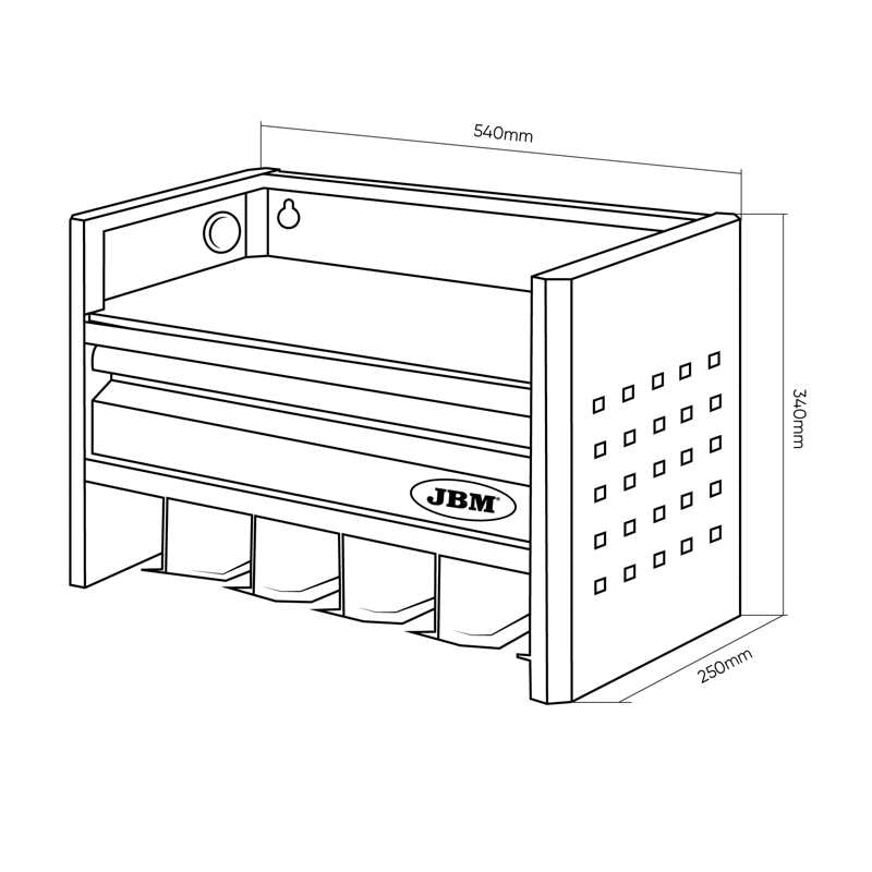 JBM Opbevaringshylde til elværktøj