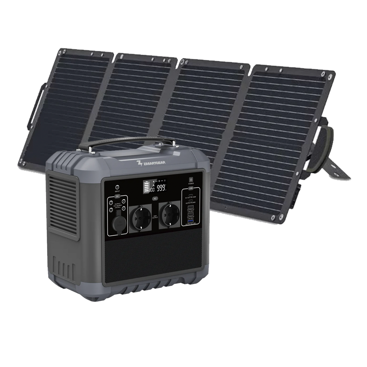 Zmartgear Powerstation AC1000 inkl. Solar panel 100W