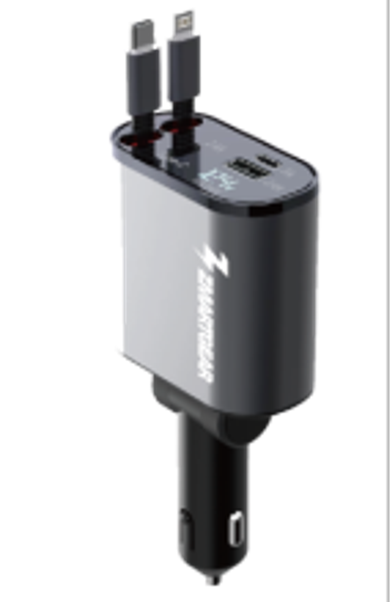 Zmartgear 12V oplader med udtrækkelige kabler