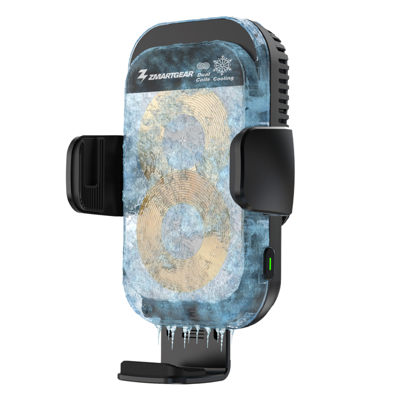 Zmartgear mobilholder m. trådløs opladning og køling