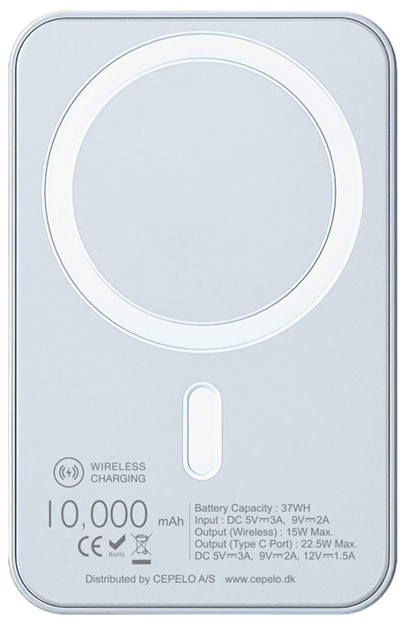 Zmartgear trådløs Powerbank 10.000mah