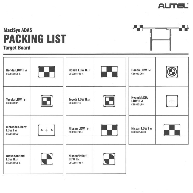 Autel ADAS Target Boards Set