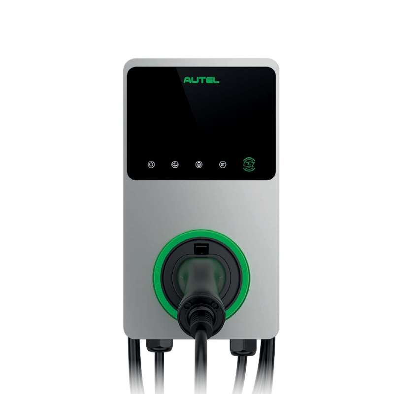 Autel Maxicharger 22kW med kabel 4G 3F/32A - Sølvgrå