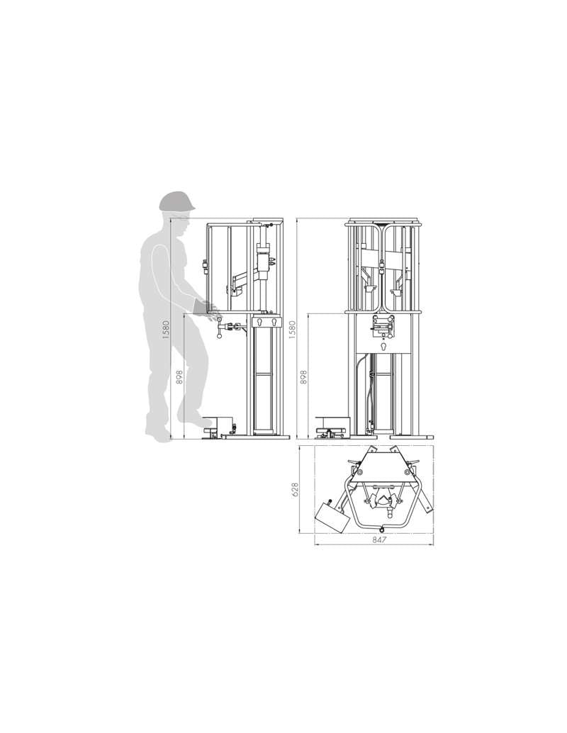 Govoni ECO Pneumatisk fjederkompressor 2,5T