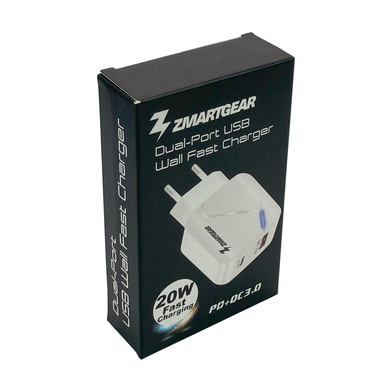 Zmartgear 220V lader USB-A + USB-C