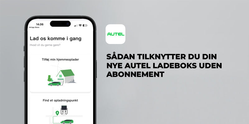 Sådan tilknytter du din nye Autel ladeboks uden abonnement
