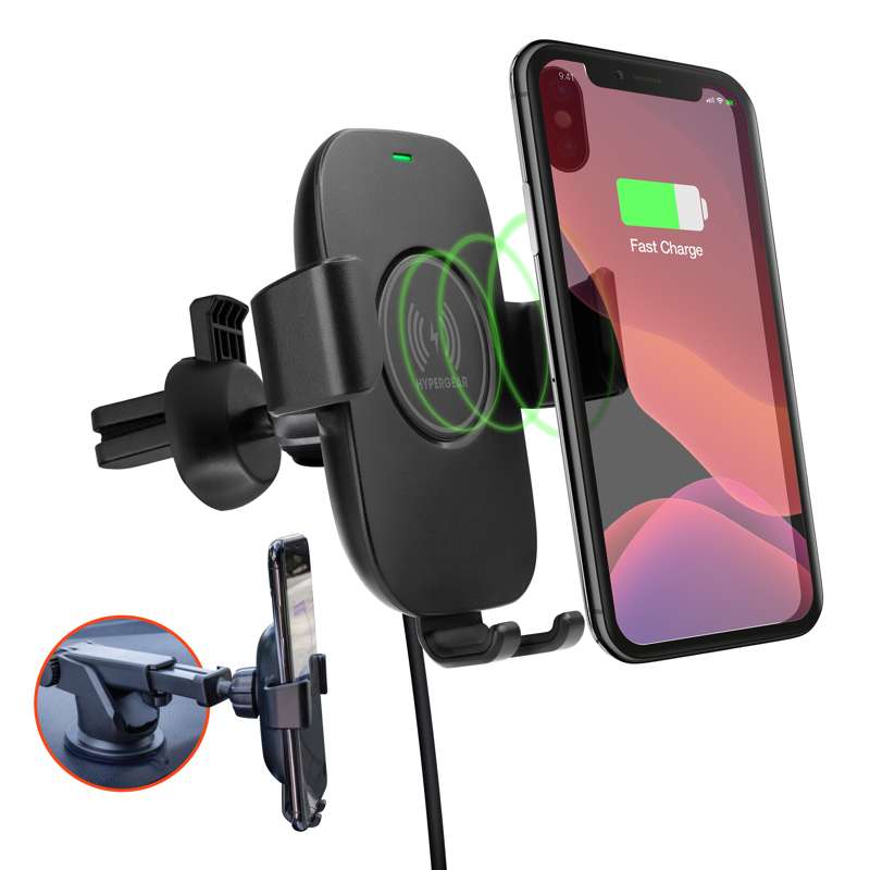 #HyperGear Gravity 10W Wireless Fast Charge Mount Kit Black