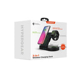 HyperGear 3-i-1 trådløs ladestation