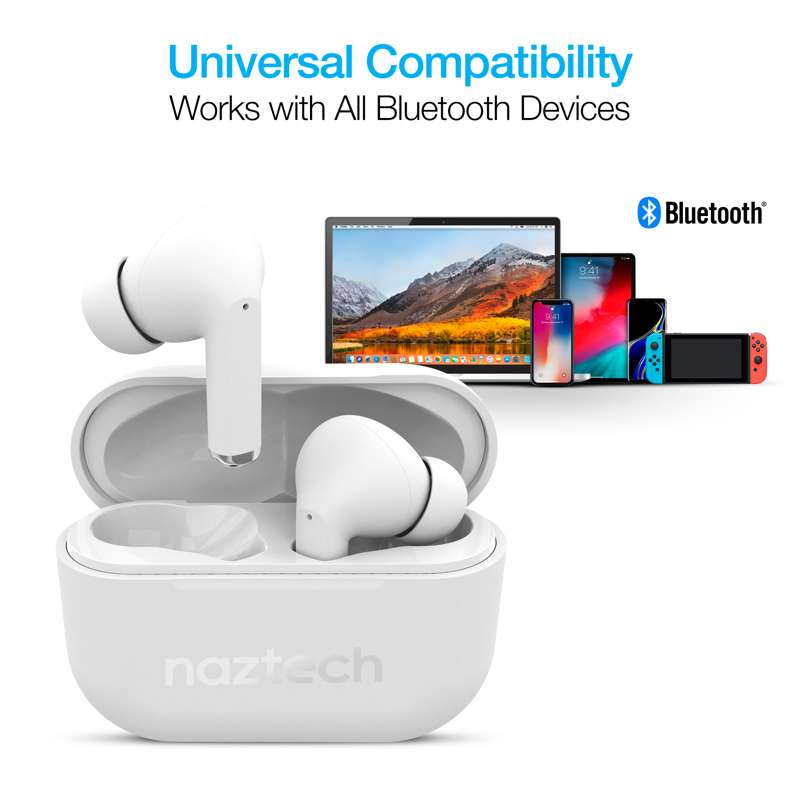 Naztech Xpods Pro TWS høretelefoner - hvid