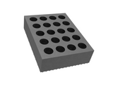 Cepelo gummiblok 16x12x4
