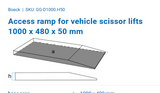 Cepelo Rampe gummi 100x48x5