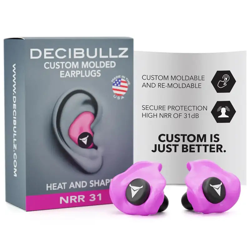 Decibullz Formbare ørepropper - Pink