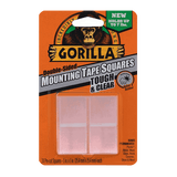 Gorilla Mounting Tape Tough & Clear Pre-cut Squares 24 pk