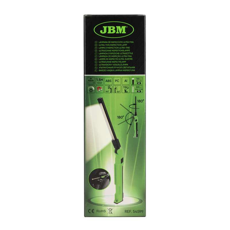 JBM Ultra slim foldbar lygte 500LM