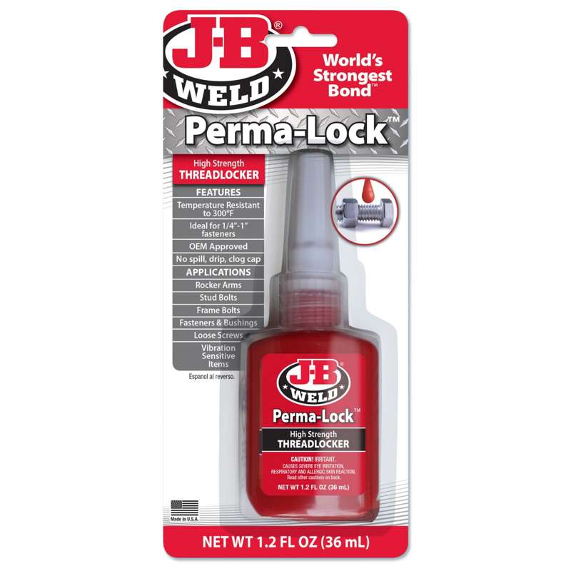 JB Weld 36ML Perma-Lock Rød låsesikring