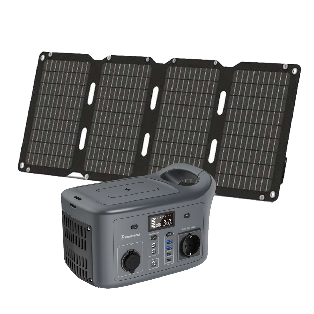 Zmartgear Powerstation AC320 inkl. Solar panel 40W