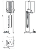 Govoni Pneumatisk fjederkompressor 2,5T