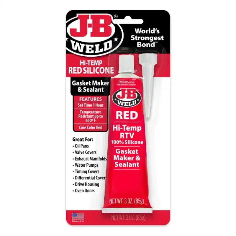 JB Weld  Silicone HI TEMP - Rød